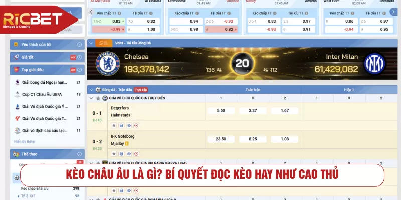 Kèo châu Âu là gì? Bí quyết đọc kèo hay như cao thủ