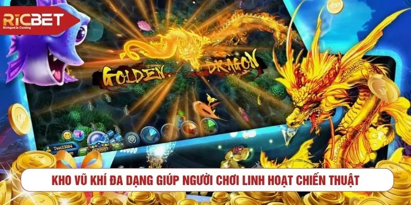 Kho vũ khí đa dạng giúp người chơi linh hoạt chiến thuật