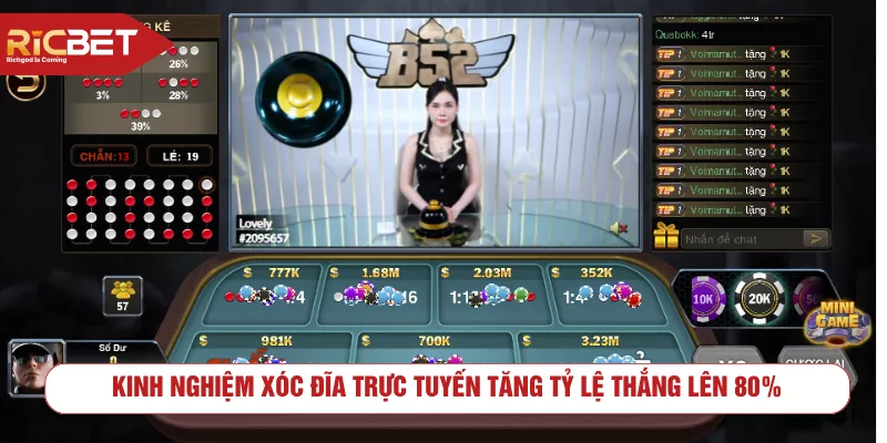 Kinh Nghiệm Xóc Đĩa Trực Tuyến Tăng Tỷ Lệ Thắng Lên 80%