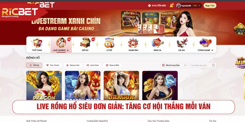 Live Rồng Hổ Siêu Đơn Giản: Tăng Cơ Hội Thắng Mỗi Ván