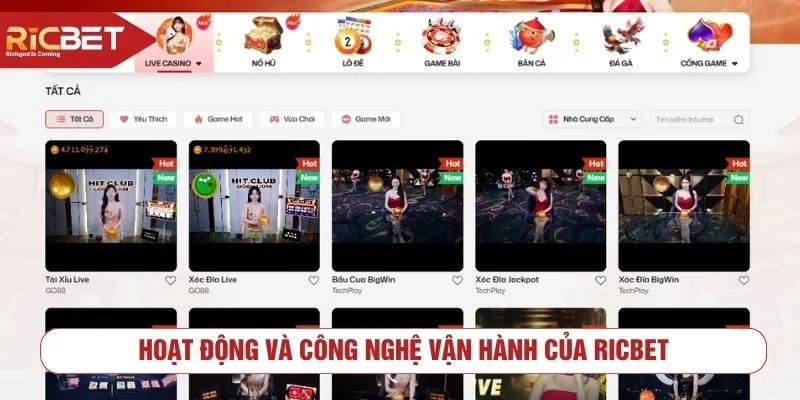 Giới Thiệu RICBET - Nhà Cái Cá Cược Đẳng Cấp Châu Á Nhà cái cam kết mang đến nền tảng cá cược ổn định