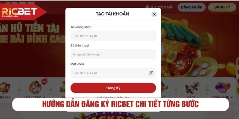Quy trình đăng ký tài khoản chỉ mất khoảng một phút