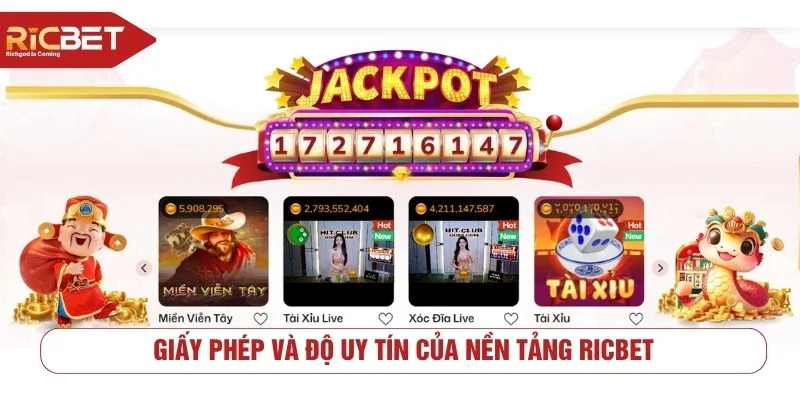 RICBET được cấp giấy phép hoạt động hợp pháp
